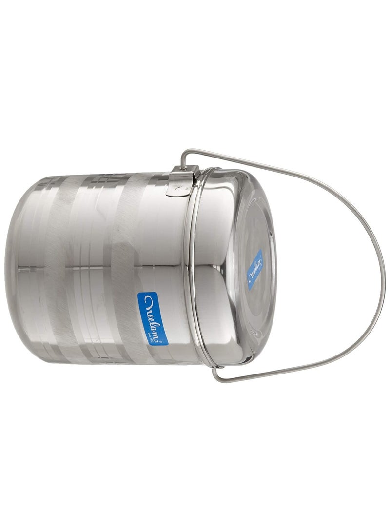 Neelam Stainless Steel 18 22G Diamond RDD Milk Pot, 7100 ml, Silver - Image 2