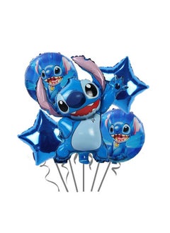 Party 5-piece Stitch shaped aluminum film balloon decoration set  - Image 1