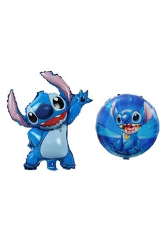 Party 5-piece Stitch shaped aluminum film balloon decoration set  - Image 2
