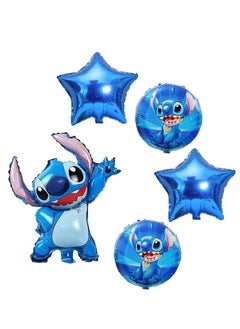 Party 5-piece Stitch shaped aluminum film balloon decoration set  - Image 4