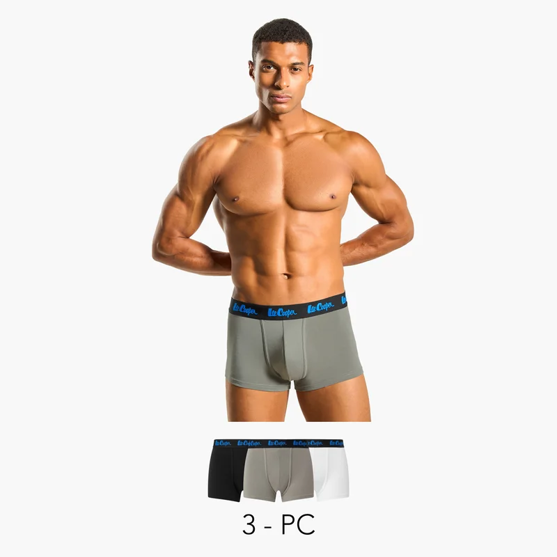 لي كوبر Set of 3 - Lee Cooper Trunk Briefs with Elasticated Waistband