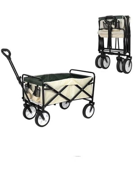 Collapsible Utility Wagon Cart Outdoor Garden Shopping Camping Cart