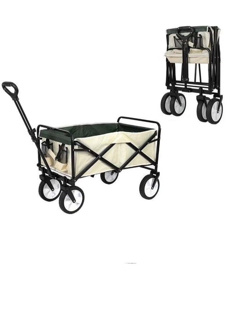 Collapsible Utility Wagon Cart Outdoor Garden Shopping Camping Cart