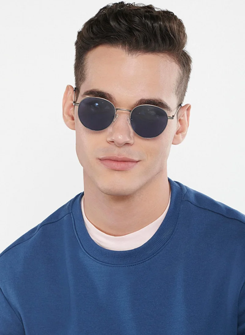 VINCENT CHASE Vincent Chase By Lenskart | Full Rim Round Branded Latest and Stylish Sunglasses | Polarized and 100% UV Protected | For Men & Women | Small | VC S13137