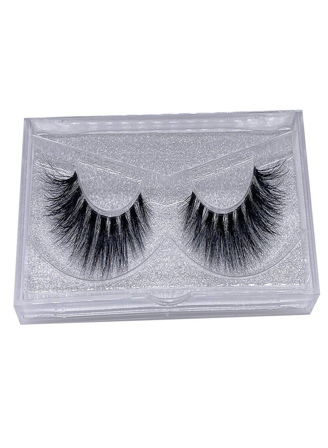 Alluring 3D Mink Lashes Reusable Strip, 100% Siberian Mink Fur False Eyelashes, Hand-made Natural Style Cruelty Free F201