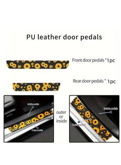 Generic 2PCS Car Door Sill Protector,Anti-Scratch Car Door Protector Edge Guards for Door Steps,Universal Waterproof Door Threshold Strips Exterior Accessories for Car Truck SUV  - Image 1