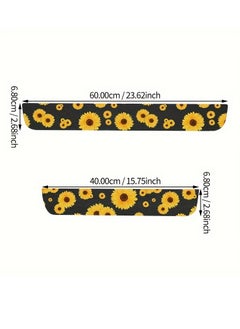 Generic 2PCS Car Door Sill Protector,Anti-Scratch Car Door Protector Edge Guards for Door Steps,Universal Waterproof Door Threshold Strips Exterior Accessories for Car Truck SUV  - Image 2