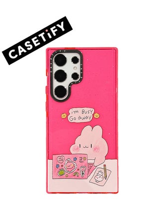 Vibrant Fuchsia with Playful Graphics