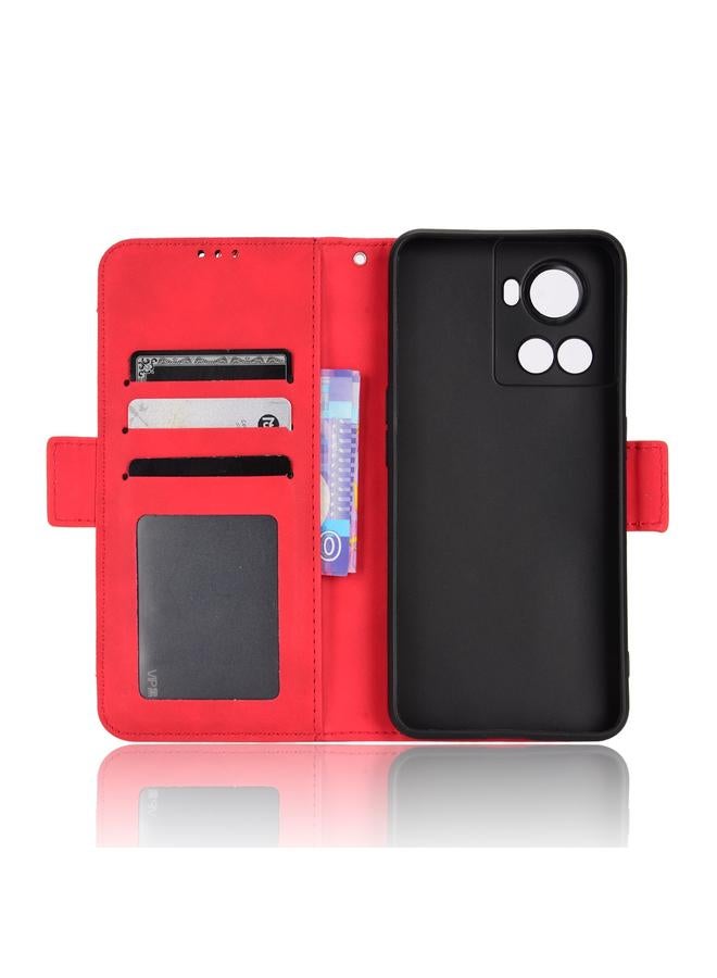 S-TOP Case For OnePlus Ace 5G / 10R Skin Feel Calf Texture Card Slots Leather Phone Case - Image 5