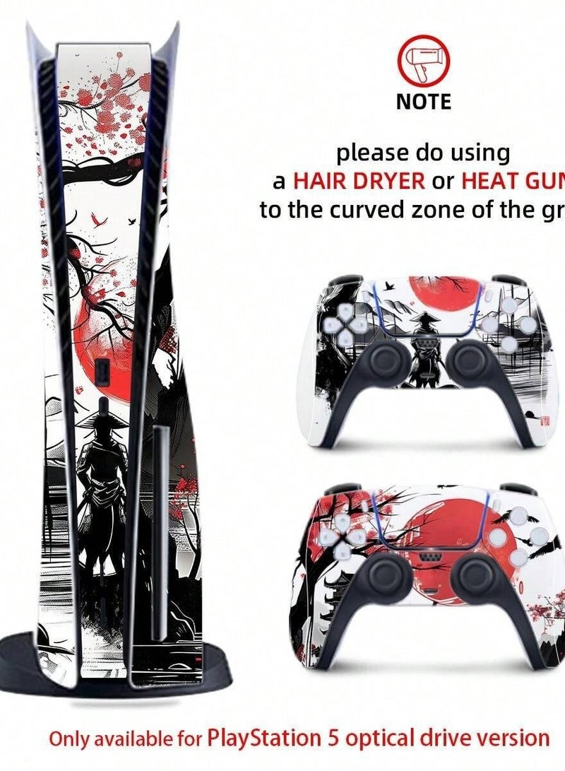 PS5 Optical Edition Skin Cover - Japanese Art Design  - Image 3
