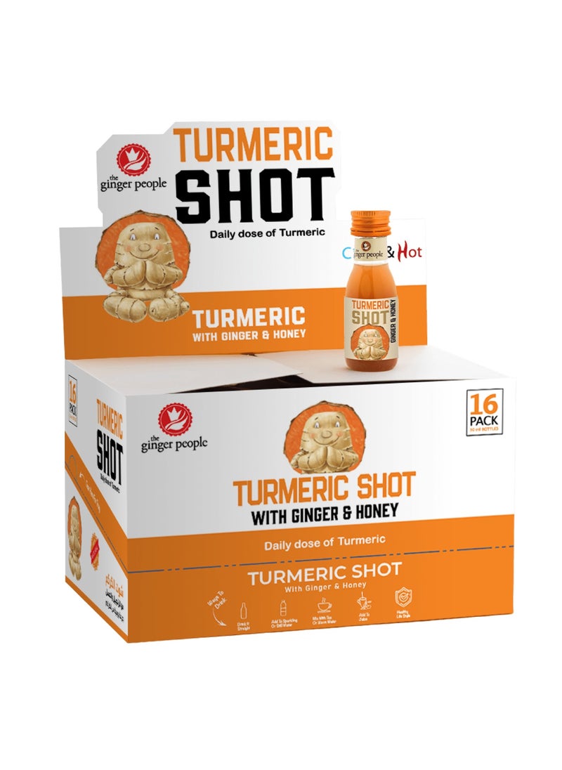 The Ginger People Turmeric Shot 30Ml Pack of 16  - Image 1