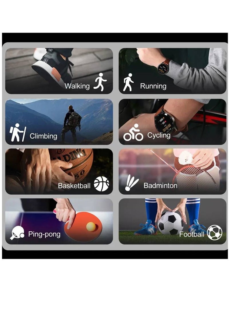 Blulory Glifo G9 Pro HD Screen Sports Heart Rate Monitor IP67 Waterproof Bluetooth Calling Smartwatch Black - Image 3