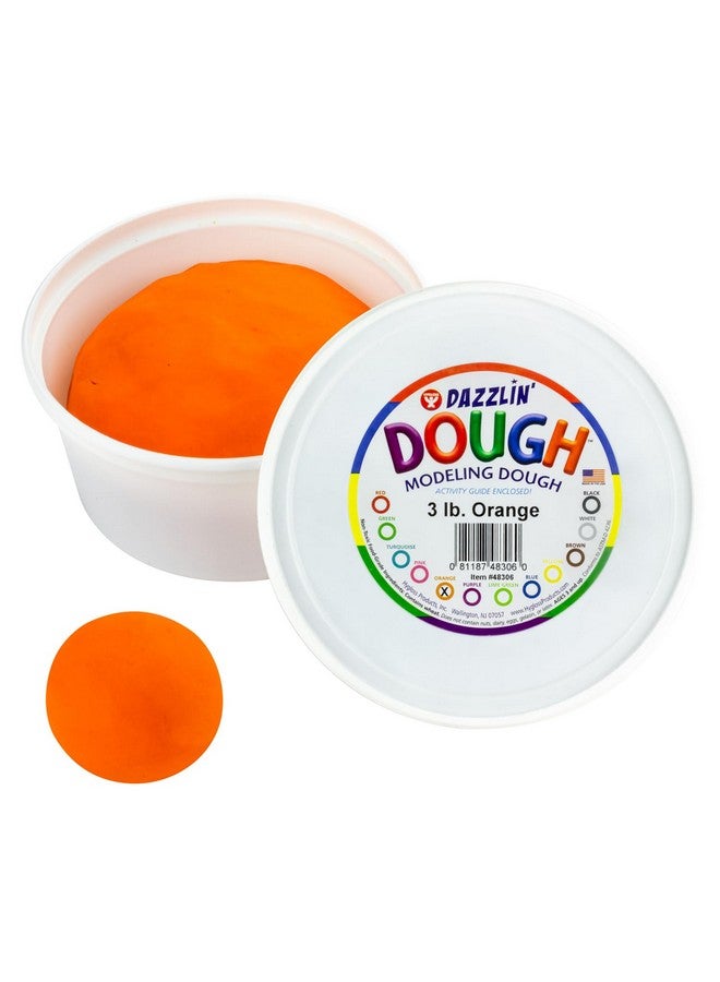 Hygloss Play Modeling Dough - Orangle Dough Unscented - Safe & Non-Toxic for Kids Arts & Crafts - Party Favors - Classroom Supplies - 3lb - Image 1
