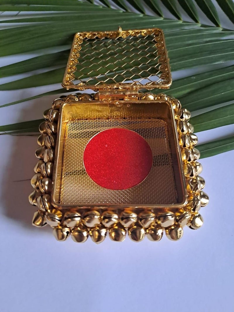 Home Storiee Coin Ginni BoxUnique Gold Silver Shagun Coins Stylish Storage Box Fancy Square Coin Box 6 Pc - Image 4