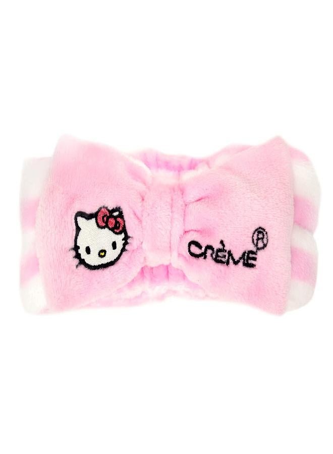 The Crème Shop | Hello Kitty Perfect Pink Plush Spa Headyband™ | Cruelty-Free & Vegan - Image 1