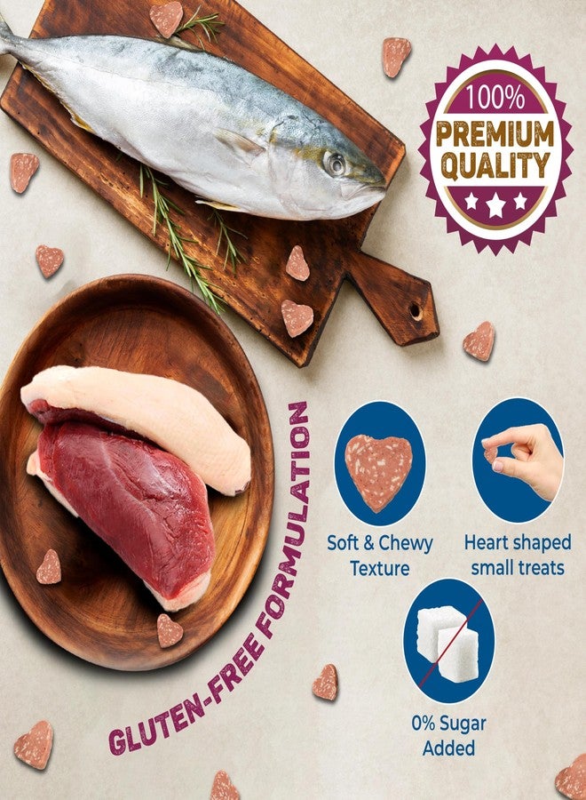 Trixie Cat Treats Combo: Trixie Premio Ducky Hearts Cat Treats, 50 g and 3 Pack of Kittos Sunfish and Chicken Twirls, 35gm - Suitable for All Cat Breeds - Image 3