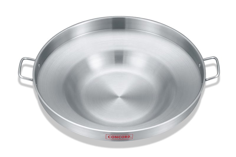 Concord Stainless Steel Comal Frying Bowl Cookware (22"), silver (S4008 S4812 S5612) - Image 1