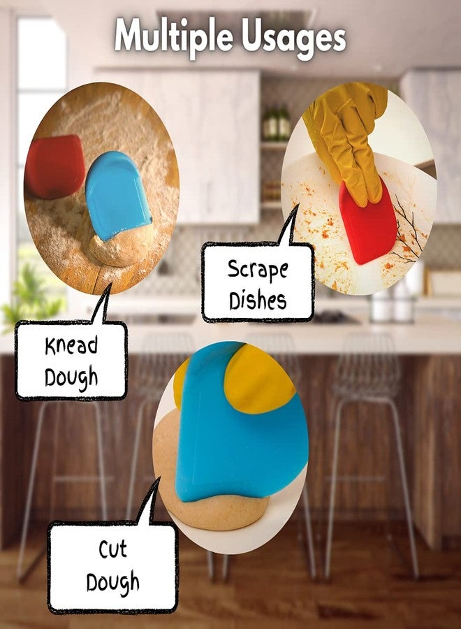 SULLINS Pan Scraper, Pack Of 3 | Pan Scraper Tool | Pot Scraper | Dish Scraper | Dish Scraper Tool | Unique Silicone Grip Design - No Slipping Unlike Other Scrapers - Image 5