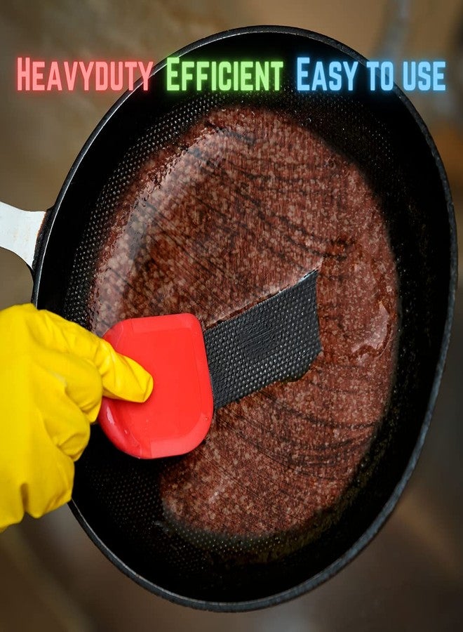 SULLINS Pan Scraper, Pack Of 3 | Pan Scraper Tool | Pot Scraper | Dish Scraper | Dish Scraper Tool | Unique Silicone Grip Design - No Slipping Unlike Other Scrapers - Image 4