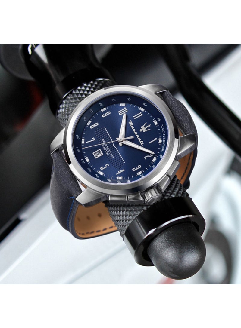 Maserati سكسو 44 مم أزرق حزام أزرق ستانلس ستيل - Image 5