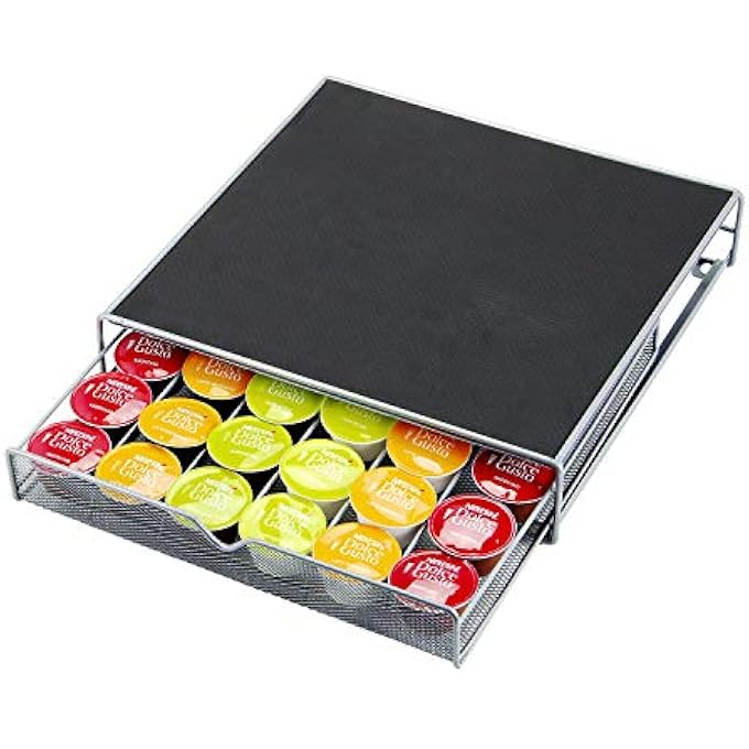 rayihni Coffee Machine Stand  36 Capsule Pod Holder Storage Drawer For Nespresso  Dolce Gusto Capsules 1 - Image 4