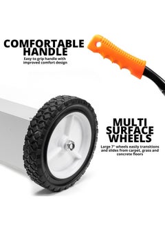 Neiko 53416A 24 Rolling Magnetic Sweeper With Wheels 30 Pound Capacity Adjustable Handle And Floor Magnet Clearance Height Metal Pick Up And Nail Magnet Floor Sweeper For Construction Shop Etc  - Image 4