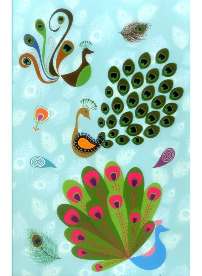 Sticky Notes and Writing Set: Peacocks: Fabulous Wallet-Style Folder Containing 13 Sticky Notepads, a Tear-Off Writing Pad, and Storage Envelope. 