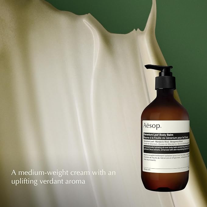 Aesop Geranium Leaf Body Balm | 500mL/16.67oz | Paraben, Cruelty-free & Vegan - Image 3