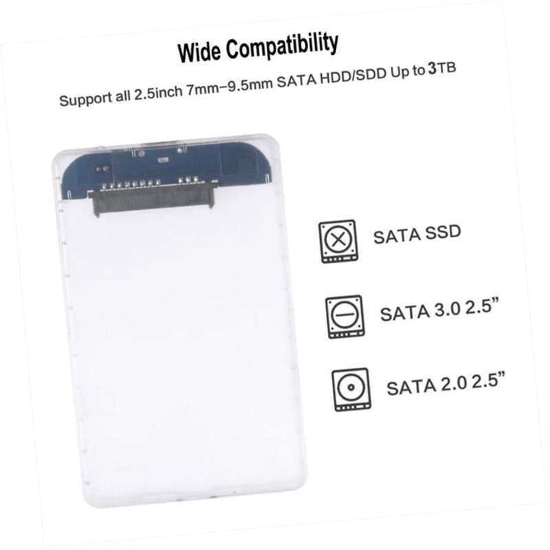 علبة محرك الأقراص الصلبة SATA مقاس 2.5 بوصة من USB Micro B مع مؤشر LED لنقل بيانات سريع - Image 3