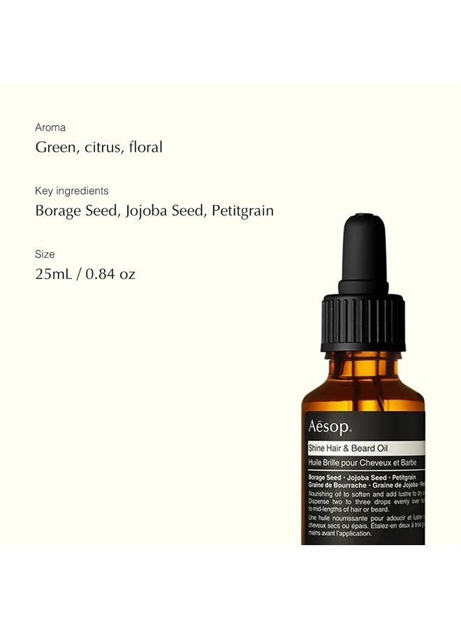 Aesop Shine Hair & Beard Oil | 25mL / 0.84 oz | Paraben-Free, Cruelty-Free & Vegan - Image 3
