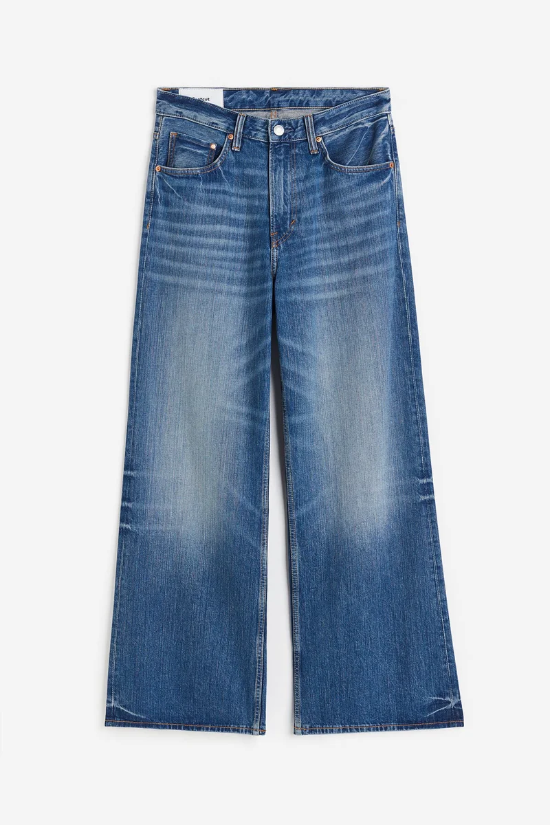 H&M Mid Wash Bootcut Loose Jeans