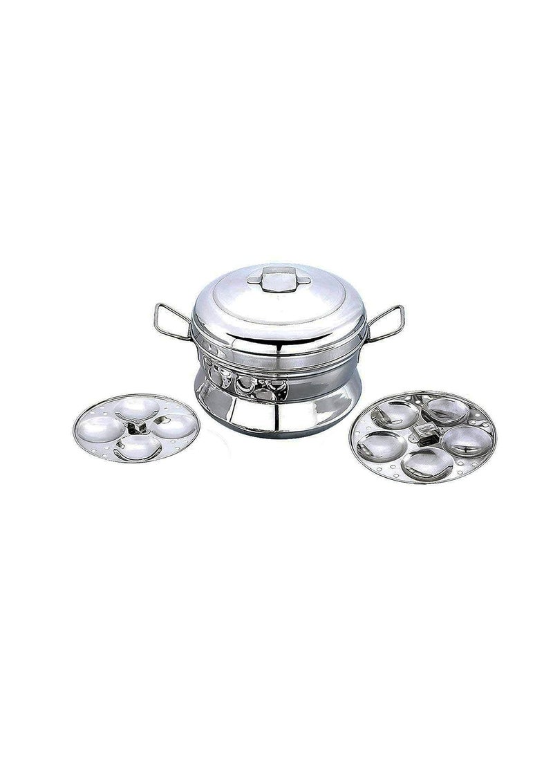 EZAHK EZAHK Stainless Steel Idly MakerCookerPotBoilerPanai9 IDLY 2 Plates for Kitchen  - Image 1