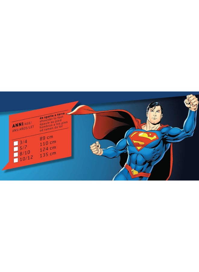 Ciao Superman Kids Muscle Costume 5-7Years | Official DC Comics Superhero Outfit with Padded Jumpsuit, Cape, Belt & Overboots - Image 4