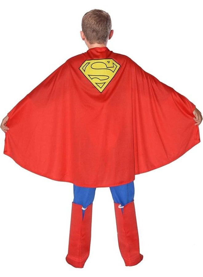 Ciao Superman Kids Muscle Costume 5-7Years | Official DC Comics Superhero Outfit with Padded Jumpsuit, Cape, Belt & Overboots - Image 3