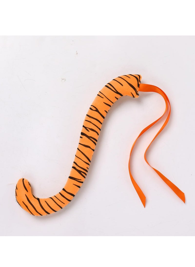 Animal Cosplay Costume, Tiger Costume Headband, Tutu Skirt And Tail, Suitable for Kids Cosplay Birthday Party Stage Performance