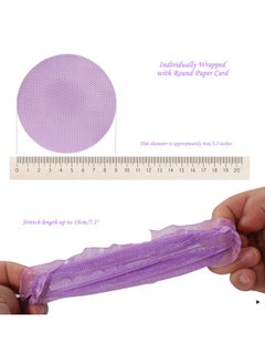 KKTOCHVC KKTOCHVC Bun Dancer Hairnet - 6 Count Reusable Colored Lace Elastic Mesh Bun Covers for Women & Girls, Ideal for Ballet, Skating, Gymnastics, Dance & Everyday Use  - Image 3