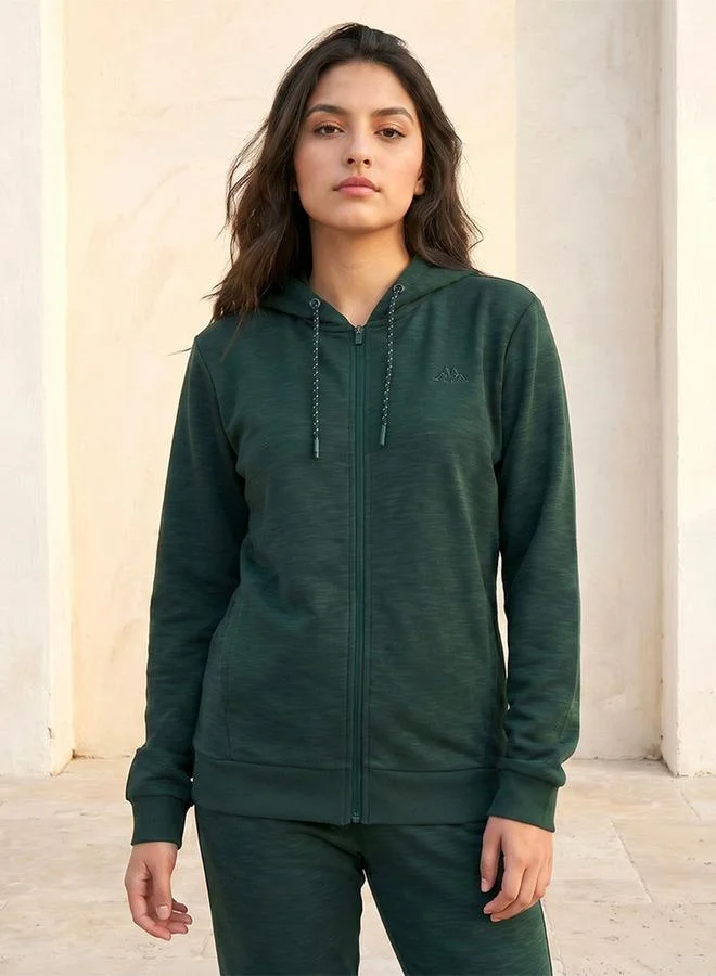 Kappa Kappa Logo Design Zip Through Hoodie