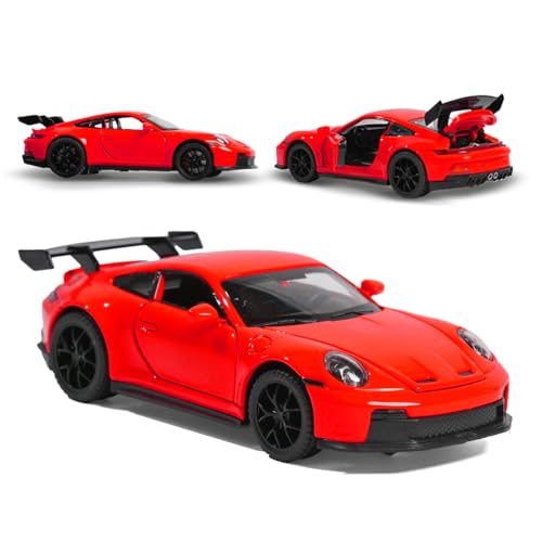 Wembley Porsche Die-Cast Toy Car for Kids | 1:32 Scale Metal Car Model with Openable Doors, Light & Engine Sound | Pull Back Action Realistic Collectible Car Toys for Boys - Image 1