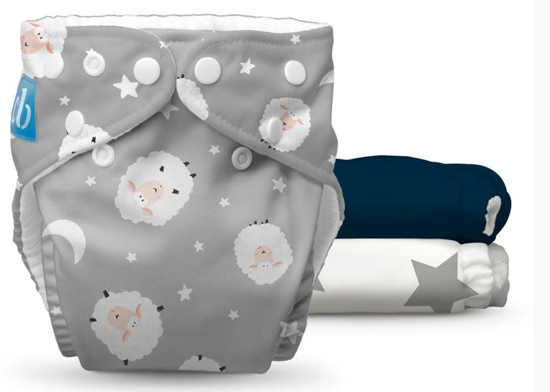 Charlie Banana Cloth Diapers, Reusable, Washable, Adjustable One Size Diaper, for Babies and Toddlers, with Absorbent Inserts - Banana Leaves, 5 Pack - Image 1