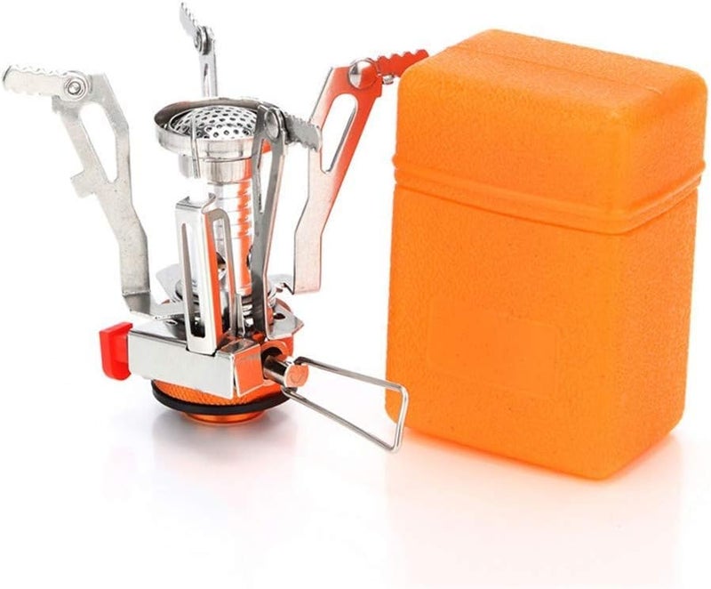 Aotu Portable Camping Stoves Backpacking Stove with Piezo Ignition Stable Support Wind-Resistance Camp Stove for Outdoor Camping Hiking Cooking - Image 1