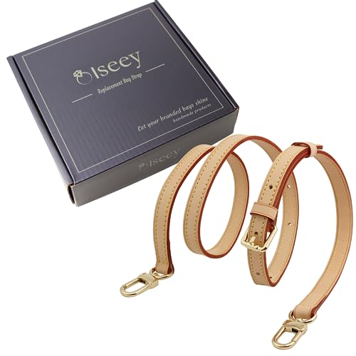 COLSEEY Genuine Vachetta Leather Crossbody strap Genuine leather Adjustable Replacement Strap for Shoulder Bag Handbag Purse(0.59 Inch Width Adjustalbe) - Image 5