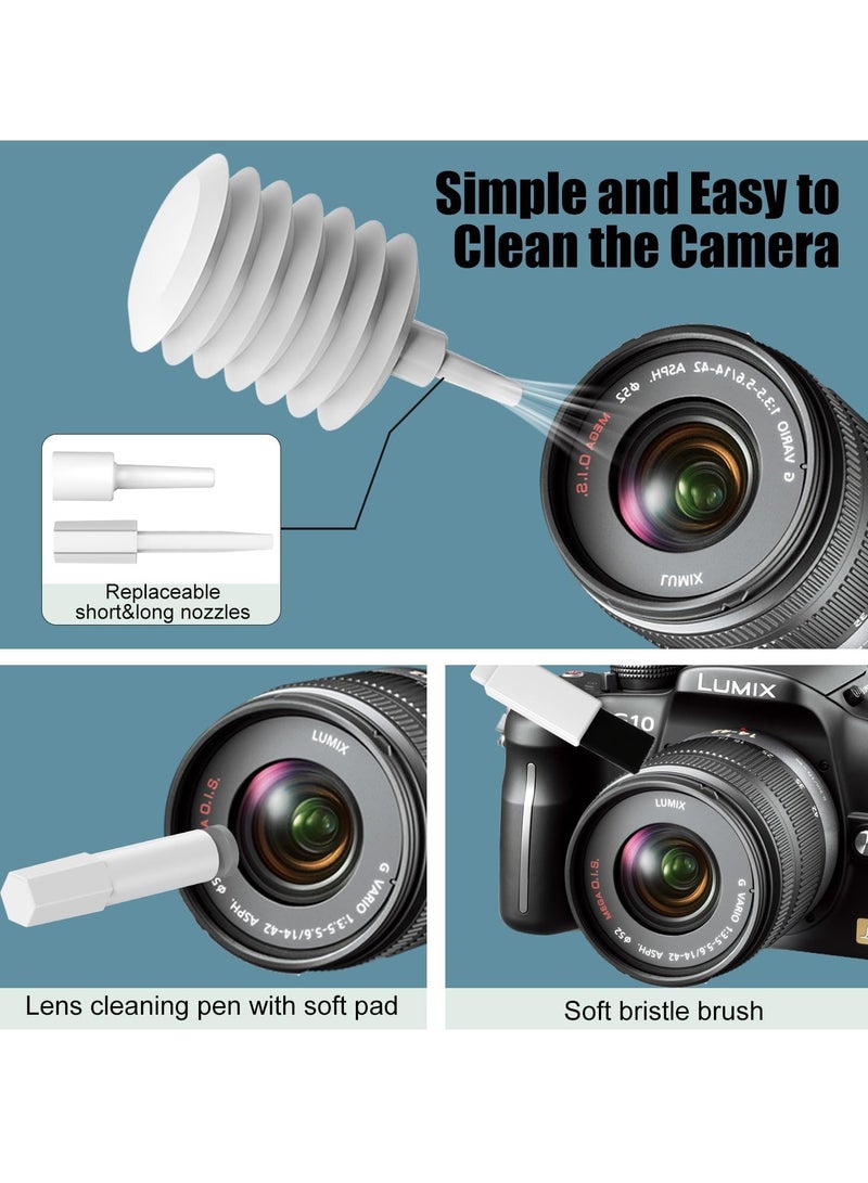 مجموعة تنظيف إلكترونية 20 في 1، فرشاة تنظيف لوحة المفاتيح المحمولة، أداة تنظيف متعددة الوظائف لشاشة الكمبيوتر وسماعات الأذن والهاتف المحمول والكمبيوتر المحمول وسماعات الأذن بتقنية البلوتوث (أبيض) - Image 4