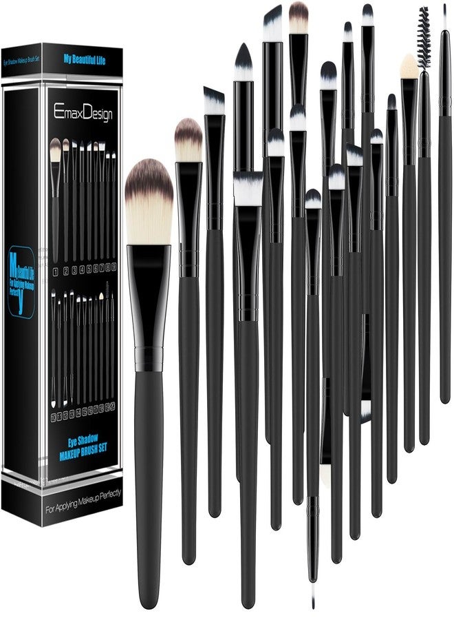 EmaxDesign 20 Pieces Makeup Brush Set Professional Face Eye Shadow Eyeliner Foundation Blush Lip Makeup Brushes Powder Liquid Cream Cosmetics Blending Brush Tool - Image 5