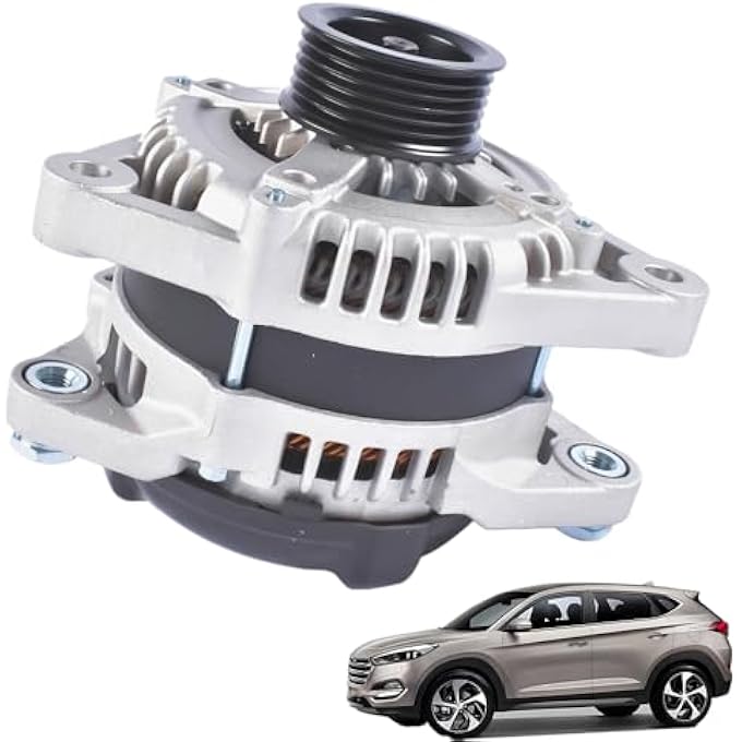 TEKKOAUTO Alternator Replacement for Hyundai Santa Fe 13-18 Genesis 2012 Azera 12-17 Kia Sorento 2011/15-18 Sedona 11-12/14-18 Cadenza 14-16 K900 16-17 373003C510 - Image 1