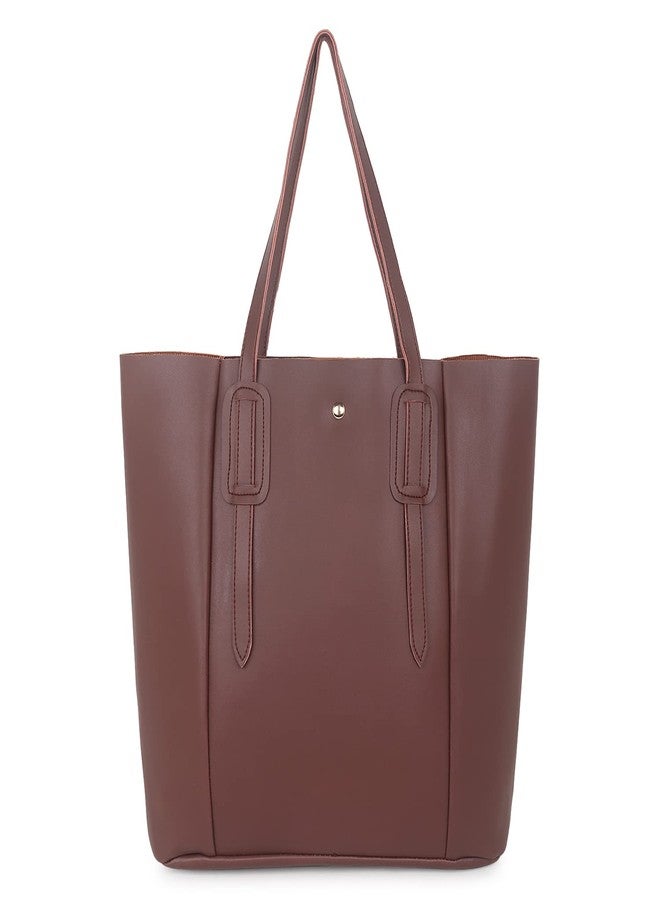 ALIZA Classic Stylish handbag Girls and Women (COFFEE BROWN) - Image 1