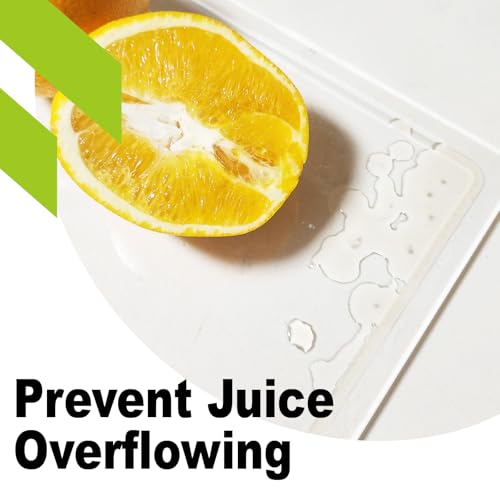 MEWSDEN Acrylic Cutting Board with Juice Groove, Clear Cutting Board with Counter Lip, Cutting Boards for Countertop Protector, Non-Slip Dough Mat, Kitchen Decor Gadgets House Warming Gifts(20"x16") - Image 2