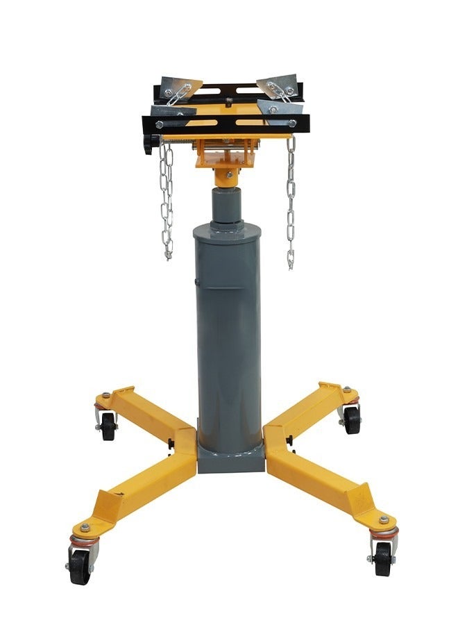 LAWAZIM Hydraulic Transmission Jack - 1320lbs (0.6Ton) Capacity - 2-Stage Adjustable Telescoping Transmission Jack with Foot Pedal & 360° Swivel Wheels for Garage, Automotive Repair, and Workshop Use - Image 1