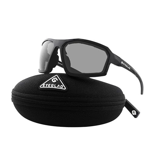 EYEGLAD REV Z87+ Powersports Motorcycle Riding Goggles HD High Contrast UV400 Sports Wrap Sunglasses Safety Glasses (Phantom Grey) - Image 1
