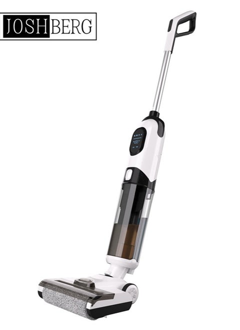 Cordless Wet Dry Vacuum Cleaner, 3-in-1 Multi-Surface Vacuum Mop & Self-Cleaning System, Edge Cleaning with Dirt Detection, Vacuum Mop Floor Cleaner All in One for Hard Floors,Tile, Marble & Area Rugs, T8