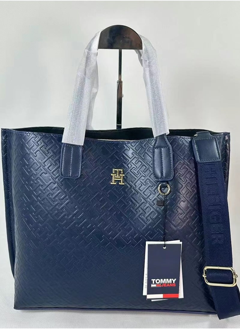 Tommy Hilfiger Plus - Tommy Hilfiger Geometric PU Structured Sling Bag with Quilted - Image 1